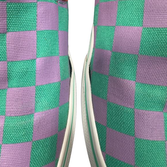 Vans Slip On Checkerboard Skate Shoe - Tomato / Orchid MEN 7/ WMN 8.5. EXCLUSIVE - Picture 6 of 16